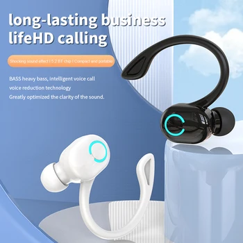 S10 Brezžične Slušalke z Mikrofonom Bluetooth, Združljiva 5.2 Slušalke Stereo Ultra-dolgi Pripravljenosti za Prostoročno uporabo za Pametni Telefon Bela
