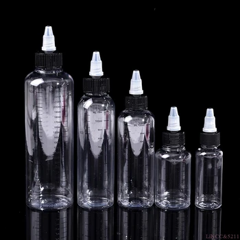 30ml-250 ml Plastična PET Tekoče Zmogljivosti Kapalko Steklenice Pigment Črnila Posode