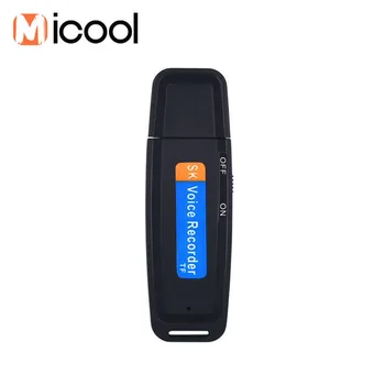 Micro USB Snemalnik Pero za ponovno Polnjenje Skrivnost En-tipka za Snemanje USB ključek Zvok Snemalnik Zvoka sega do 32 G TF Kartica