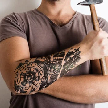Nepremočljiva Začasni Tattoo Nalepke orodje, instrument cevi tatto flash tattoo ponaredek tetovaže za moške moški ženske