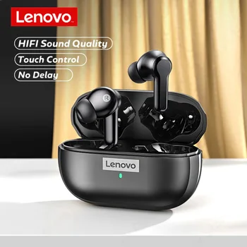 Lenovo LP1S TWS Slušalke Brezžične Slušalke Bluetooth 5.0 Slušalke Nepremočljiva Šport za Zmanjšanje Hrupa, HIFI Bas Čepkov z Mic