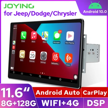 Najnovejši 8GB 128GB 11.6-Inch Android Avto Radio Multimedijski Predvajalnik, GPS Antena Carplay Za Jeep Wrangler /Grand Cherokee 2009-2011