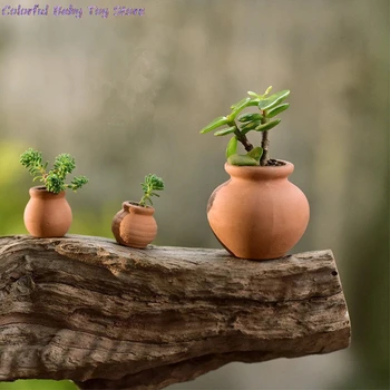 1:12 Lutke Miniature Decora Vaza Mini Terakota Cvetje Pot DIY Lutke
