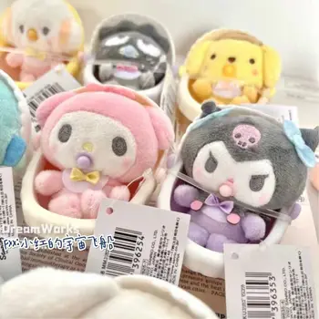 Sanrio Plišastih Igrač Melodijo Kuromi Hello Kitty Risanka Anime Otroška Serija Kawaii Cucla Obesek Ključnih Verige Otrok Božično Darilo