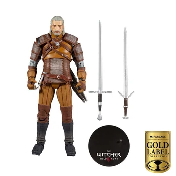 Mcfarlane Igrače 7-Palčni Gold Label The Witcher 3: Wild Hunt Geralt od Rivia Akcijska Figura Model Dekoracijo Zbirka otroci darilo