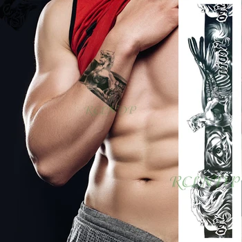 Nepremočljiva Začasni Tattoo Nalepke Lev Angel Krila Strani Band Osebnost Ponaredek Tatto Flash Tattoo, Body Art za Dekle Ženske Moški