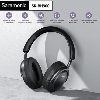 SR-BH900 Brezžične Slušalke Bluetooth Fizičnih Zmanjšanje Hrupa Slušalke Zvok Slušalke za Telefon, PC Gaming Slušalke na Glavo