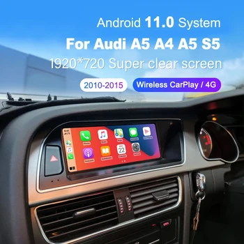 8+128GB Android10 Za Audi A4 A4L A5 B8 8K 2009-2012 Stereo GPS DVD Radio Zaslon MMI 2G 3G MIB večpredstavnostna radio trak