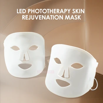 PDT Led Obraz Ir Red Light Terapija Obraza Masko korejski Zob za Nego Kože Fototerapijo Silikonska Brezžična Led Lepota Masko