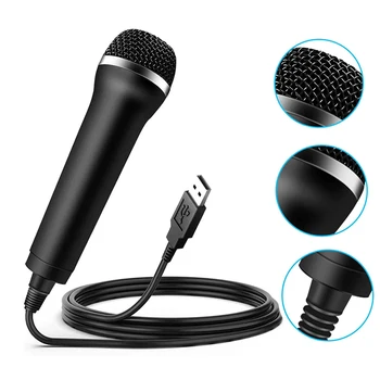 USB, Žični Mikrofon Karaoke Mic PC Računalnik Kondenzatorja Snemanje Microfone Ultra-široko Microfone za Preklop Wii PS4 Xbox Mic