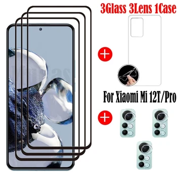 Celotno Lepilo Kaljeno Steklo Za Xiaomi Mi 12T Pro Screen Protector Stekla Za Xiaomi Mi 12T Pro Kamero Film Za Xiaomi Mi 12T Primeru
