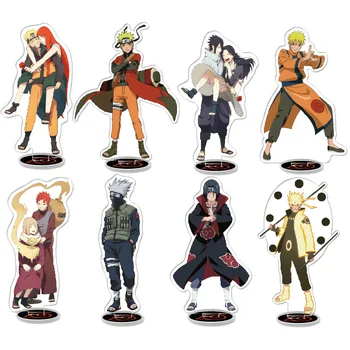 Anime Naruto Big Akril Stojalo Model Igrače Številke Risanke Uchiha Sasuke Itachi Dejanje Slika Desk Dekor Stoji Znak Igrače Darilo