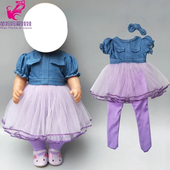 18 inch ameriški lutka kavbojke obleko legging punčko oblačila za otroške punčke obleko