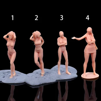 1/64 Slika 1/43 Skupina Seksi Žensk Miniaturni Model, Pesek Tabela Lopov Scene Treba, Da So Barve, Ki Jih Sami