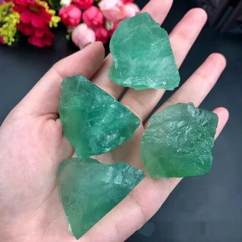 100% Naravne, Visoko Kakovost Zelena Fluorite Kristalni Kamen Raw Zdravljenje Doma Dekor Mineralnih Vzorcu Quartz Kamni 1pcs