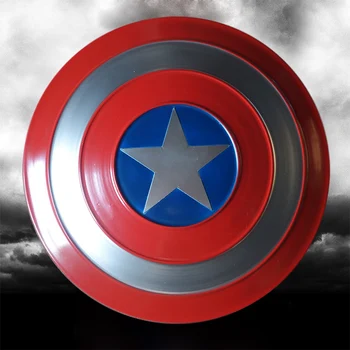 Marvel Avengers Kostum Captain America Polno Kovinski Ščit Visi Cos Igrača Steve Rogers Stranka Opremo Doma Art Dekor 1: 1