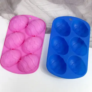 3D Velikonočno Presenečenje Jajce Zajec Obliko Čokolade Silikonsko Plesni DIY Pladenj za Peko Peciva Fondat Milo Plesni Torto Dekoracijo orodje
