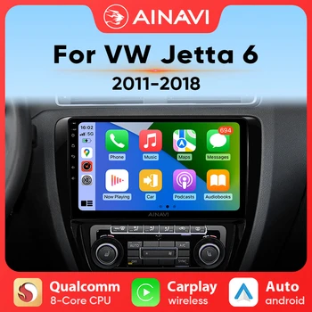 Ainavi Multimedijski Predvajalnik Videa, Za VW Volkswagen Jetta 6 MK6 Carplay Android 10 Auto Avto Radio stereo 48EQ GPS DSP