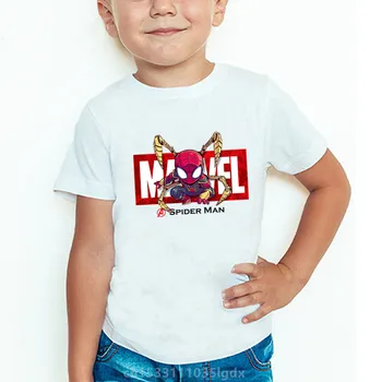 Marvel Otroci T shirt Avengers, Iron Man, Spiderman, Hulk, Thor Groot Grafični Fantje Oblačila, Poletje, Otroci Vrhovi Baby Dekleta T-Majice