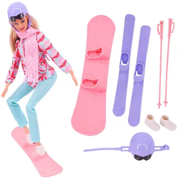 Barbies Lutka Pribor Smučarsko Obleko Snowboard Ken Potapljanje, Plavanje Obleko Plastične Igrače, Primerni Za 11.8 cm,30 cm Ken ,Dekle je Pozimi Darilo
