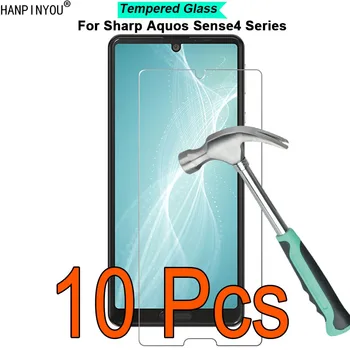 10 Kos/Veliko Za Sharp Aquos Sense4 Sense 4 Plus, Lite 9H Trdoto 2.5 D Kaljeno Kaljeno Steklo Film Screen Protector Stražar