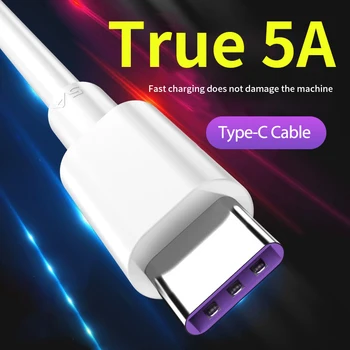 5A Hitro Polnjenje Usb C Kabel za Xiaomi Redmi Huawei Mobile Telefon Dodatki Telefon Polnilnik USB, Kabel Usb Tip C Kabel za Polnjenje