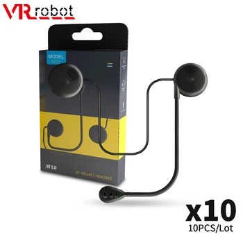 VR robot 10pcs/veliko Motocikel Slušalke M5H Bluetooth 5.0 Ultra-Tanek Čelada Brezžične Slušalke za Prostoročno Glasovni Pomočnik Slušalke