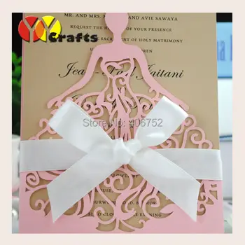 sladko dekle, roza rojstni dan, poročno vabilo kartice laser cut posebna oblika poročno vabilo kartice