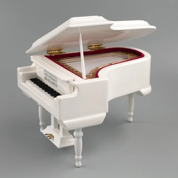 Mini Klavir Model z Blatu Mini Glasbeni Instrument 1/12 Lutke 1/6 Akcijska figura, Pribor bjd 1/8 1/10 1/14