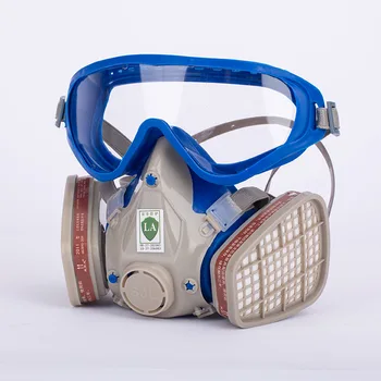Delo Varnosti Poln Obraz Plina Respirator Zaščitna Očala Dvojni Filter Polje Kemičnih Plin Prah Za Slikarstvo Varjenje Brizganje Varstvo
