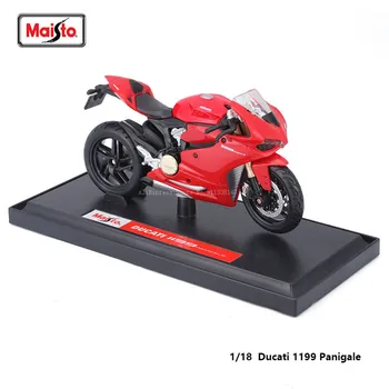 Maisto Ducati 1199 PANIGALE merilu 1:18 motocikel replik pristne podrobnosti motorno kolo, Model collection darilo igrača