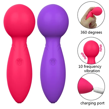 10 Frekvenca Mini Vibrator, Vibrator AV Palico Vagine, Klitoris Stimulator G-spot Močno Masturbacija