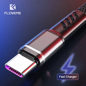 Floveme Kabel USB Tip C za Samsung Xiaomi iphone 11 12 moblie telefon Hitro Polnjenje Kabel Kabli, Žice, C kabel Mikro tip-c polnjenje