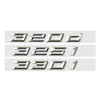 3D ABS Chrome Avto Črke Zadaj Prtljažnik Emblem Značko Nalepke Za BMW Napis G20 316i 320i 320d 325i 330i 2020 2021 Dodatki