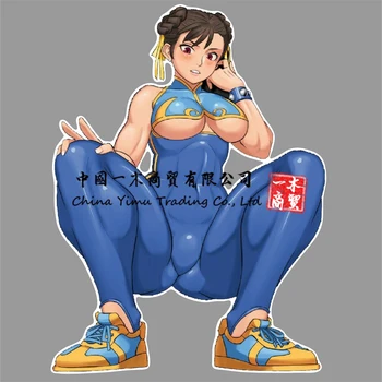 Zadnje Vetrobransko Steklo Chun Li Street Fighter Nalepke Ecchi Hentai Nalepko Seksi Anime Dekle