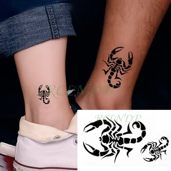 Nepremočljiva Začasni Tattoo Nalepke skorpion ptic, malih Tatto Flash Tattoo Ponaredek Tetovaže Roko, Nogo, Roko za Otroke, Moške, Ženske, otrok