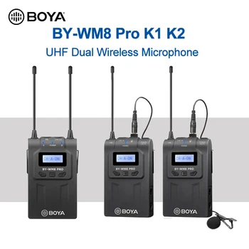 BOYA S-WM8 Pro K2 K1 UHF Brezžični Mikrofonski sistem Professional Mic