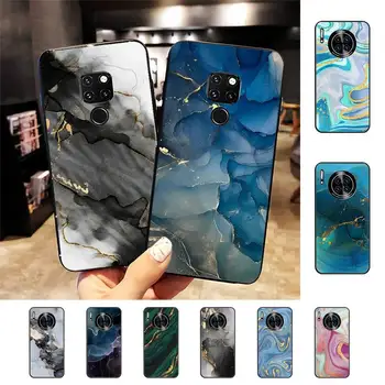 Marmor Granit Primeru Telefon za Huawei Mate 20 10 9 40 30 pro lite X Nova 2 3i 7se