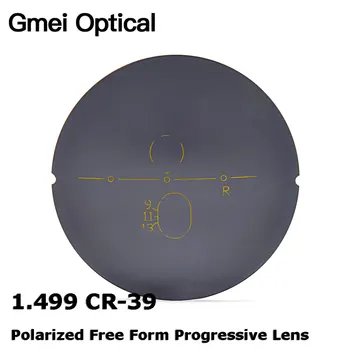 Gmei Optični 1.499 CR-39 Polarizirana Digitalni Prosti Obliki Postopno sončna Očala Leče Recept Polarizirana Optične Leče 4 Barve