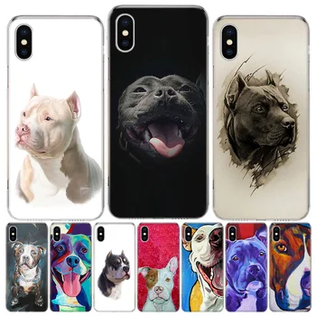 Pit Bull Lepe Pet Dog Pitbull Primeru Telefon Za Apple Iphone 14 Pro Max 12 13 Mini 11 SE 2020 X XS XR 8 7 6 6S Plus 5 5S Kritje Sh