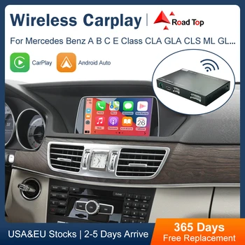 Brezžični Apple CarPlay Android Auto Vmesnik za Mercedes Benz A B C E Razred W176 W246 CLA GLA W204 W212 C207 CLS ML GL GLK SLK