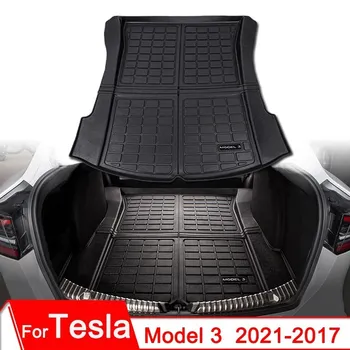 Zadaj Prtljažnik Mat Tesla Model 3 2022 TPE Vodoodbojne Zaščitne Blazine za Tovor Linijskih Trunk Pladenj Talna Obloga Pribor 2021