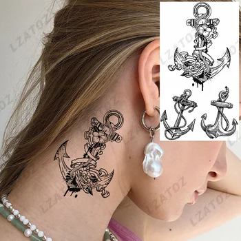 Realno Pirat Sidro Začasne Tetovaže Za Žensko Odraslih Kozmično Pero Ponaredek Tattoo Nalepke Seksi Body Art Nepremočljiva Tatoos