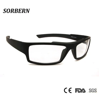 SORBERN Novo TR90 Športna Očala Okvirji Moških Lahka Teža Kvadratnih Optični Okvir Prostem Eye Glasses Očala za Kratkovidnost Polno Platišča