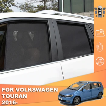 Za Volkswagen VW Touran 5T 2015-2022 Magnetna Avto Dežnik Vizir Prednje Vetrobransko steklo Zavese Zadnja Stranska Okna Sonce Odtenek Ščit