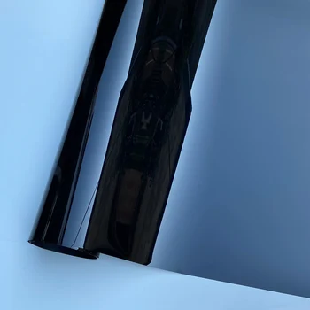 PET Sijajni Črna Vinil Car Wrap Chrome Out Set Film Nalepke Folije Sprostitev Zraka Za Vozila Streho Krilo Steber Rezervoarja za motorno kolo