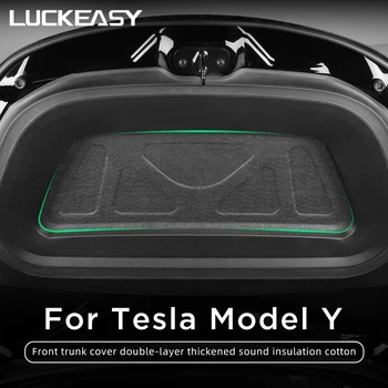 LUCKEASY Sprednji Prtljažnik, Pokrov zvočna Izolacija Bombaž Za Tesla Model Y 2022 Notranja Oprema Kapuco Trunk zvočna Izolacija Pad