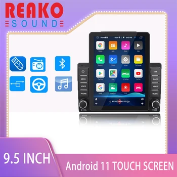 REAKO Android 11 Avto Radio Stereo 9.5 palčni Kapacitivni Zaslon na Dotik Visoke Ločljivosti in GPS Navigacijo, Bluetooth, USB Predvajalnik 9580A