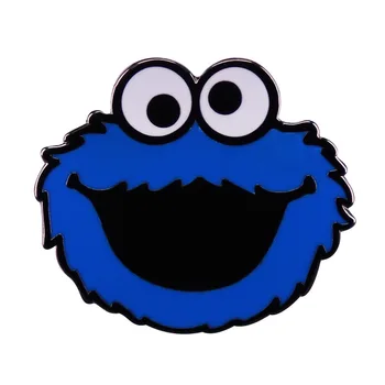 Najboljša Igralka Cookie Monster Broška Modra Risanka Cookie Monster Značko Anime Ljubimec Opremo