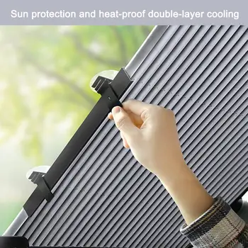 Vetrobransko steklo avtomobila Sonce Odtenek Samodejno Podaljšanje Avto Pokrov Okna Dežnik UV sončnega Zaščitnik Zavese 46 CM/65 CM/70 CM